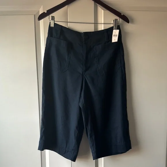 Anthropologie The Colette Longline Shorts by Maeve navy - Picture 5 of 5